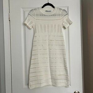 Zara Knit Openwork Dress